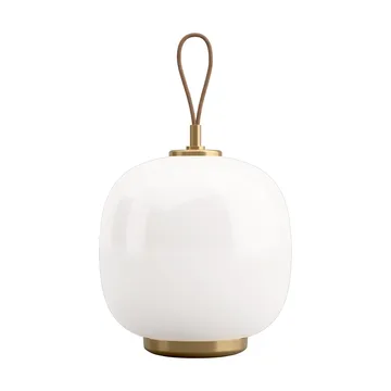 VL45 Radiohus portable lamp Ø17,5 cm - Brass-white opal glass - Louis Poulsen