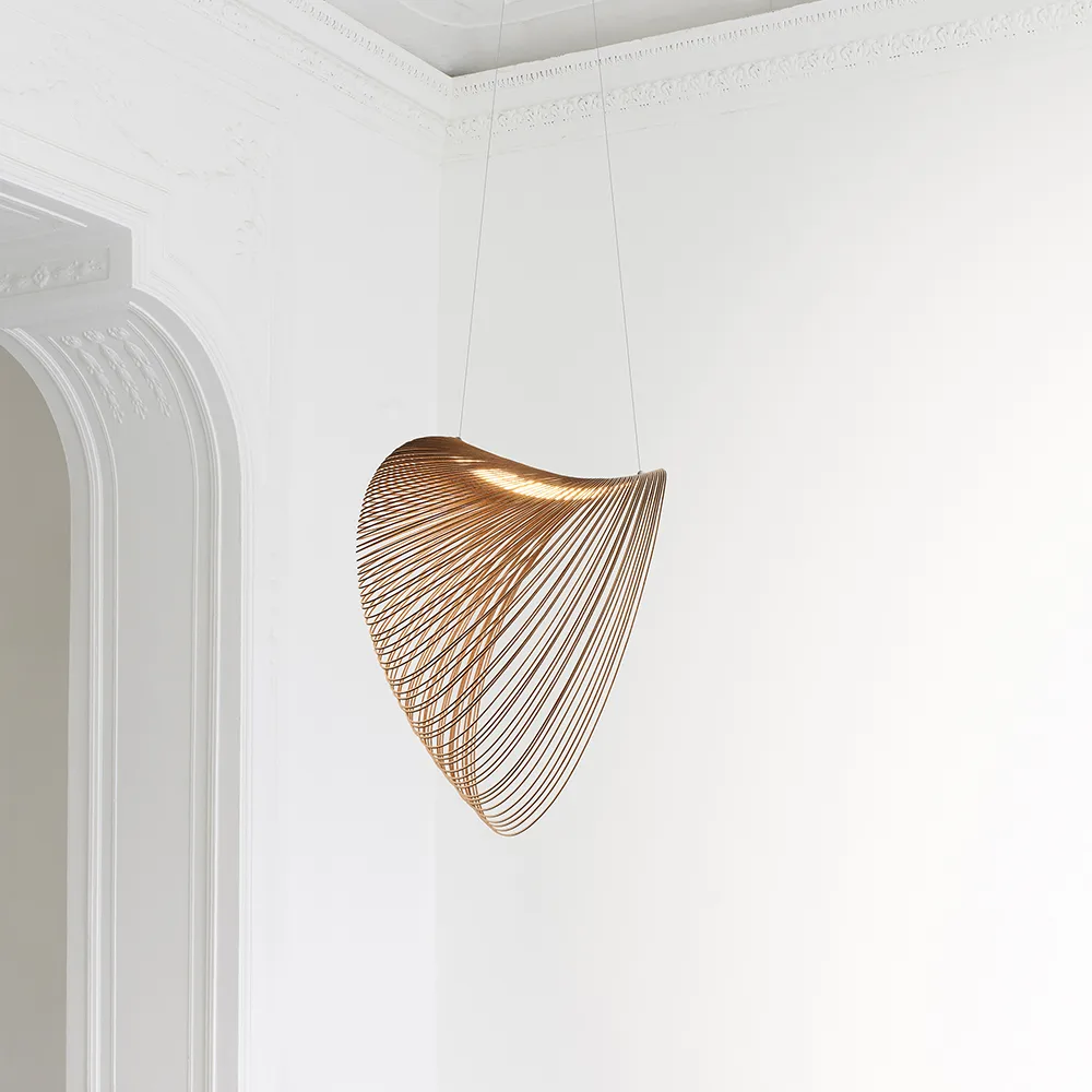 Illan pendant lamp, Birch, ø100cm Luceplan