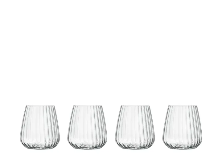 Water glasses optica 4-pack - 45 cl - Luigi Bormioli