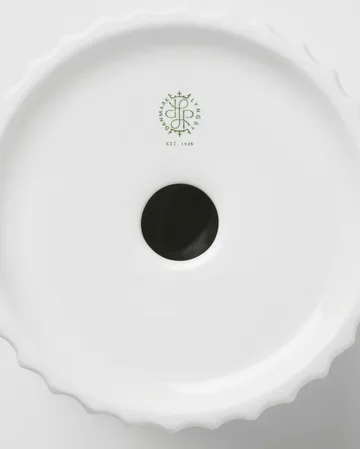 Lyngby Tura block candle holder Ø11.5 cm - White - Lyngby Porcelæn