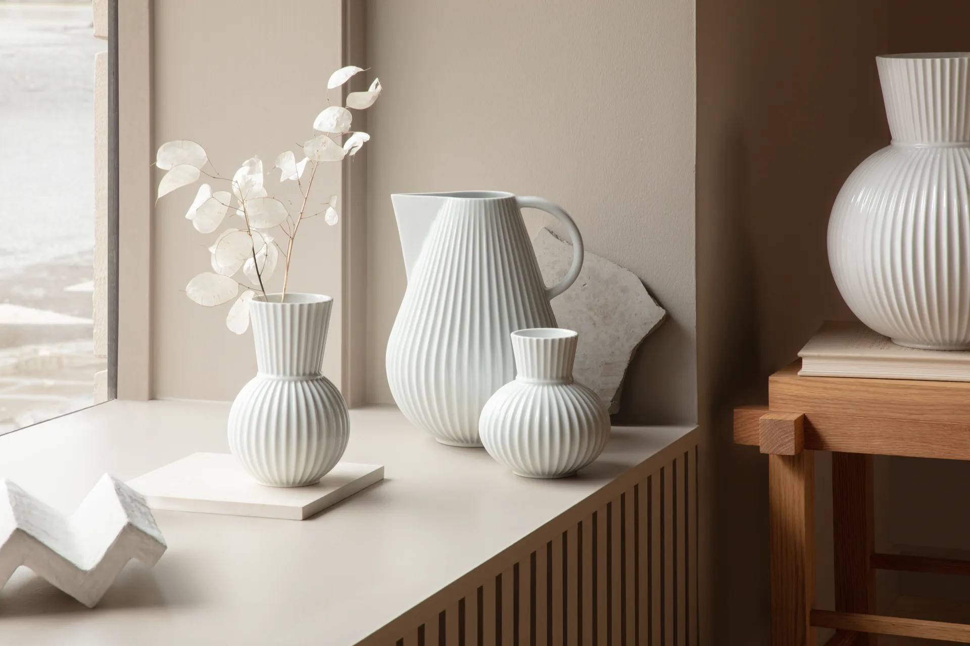 Lyngby Tura vase white, 14.5 cm Lyngby Porcelæn