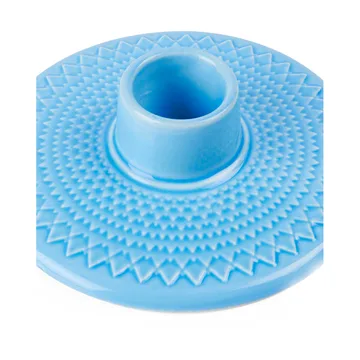 Rhombe candle holder 3 cm - Blue - Lyngby Porcelæn