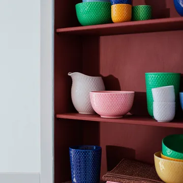 Rhombe egg cup Ø5 cm - Green - Lyngby Porcelæn