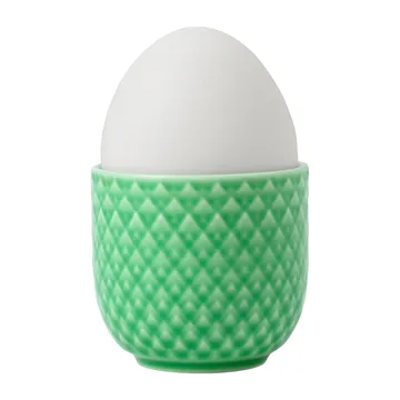 Rhombe egg cup Ø5 cm - Green - Lyngby Porcelæn