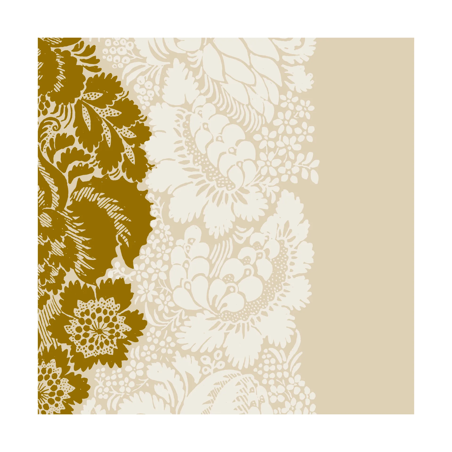 Ananas napkin 33x33 cm 20-pack, Champagne Marimekko