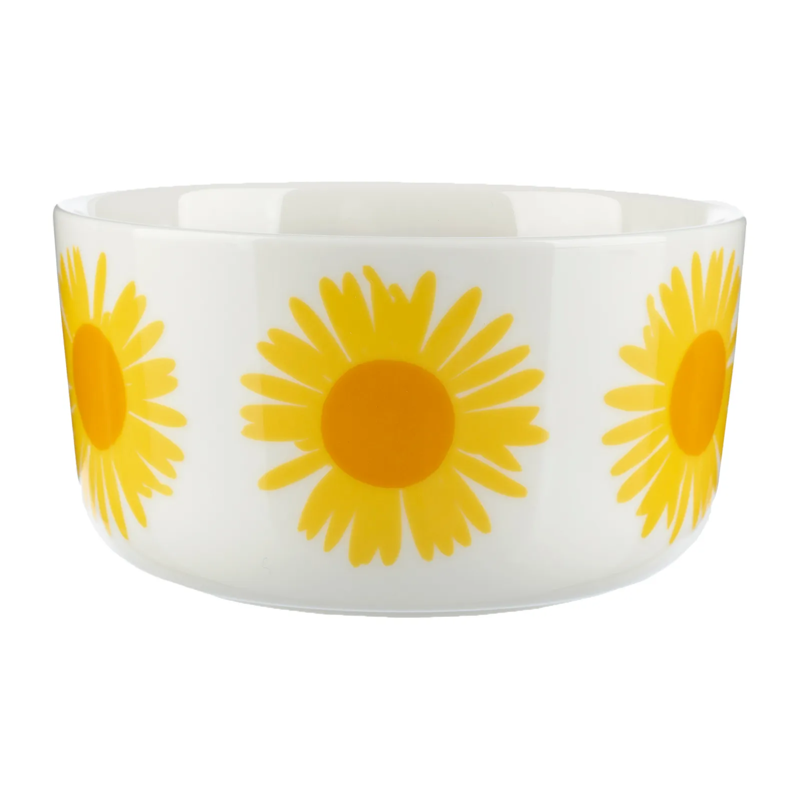 Auringonkukka bowl 5 dl, Yellow-white Marimekko