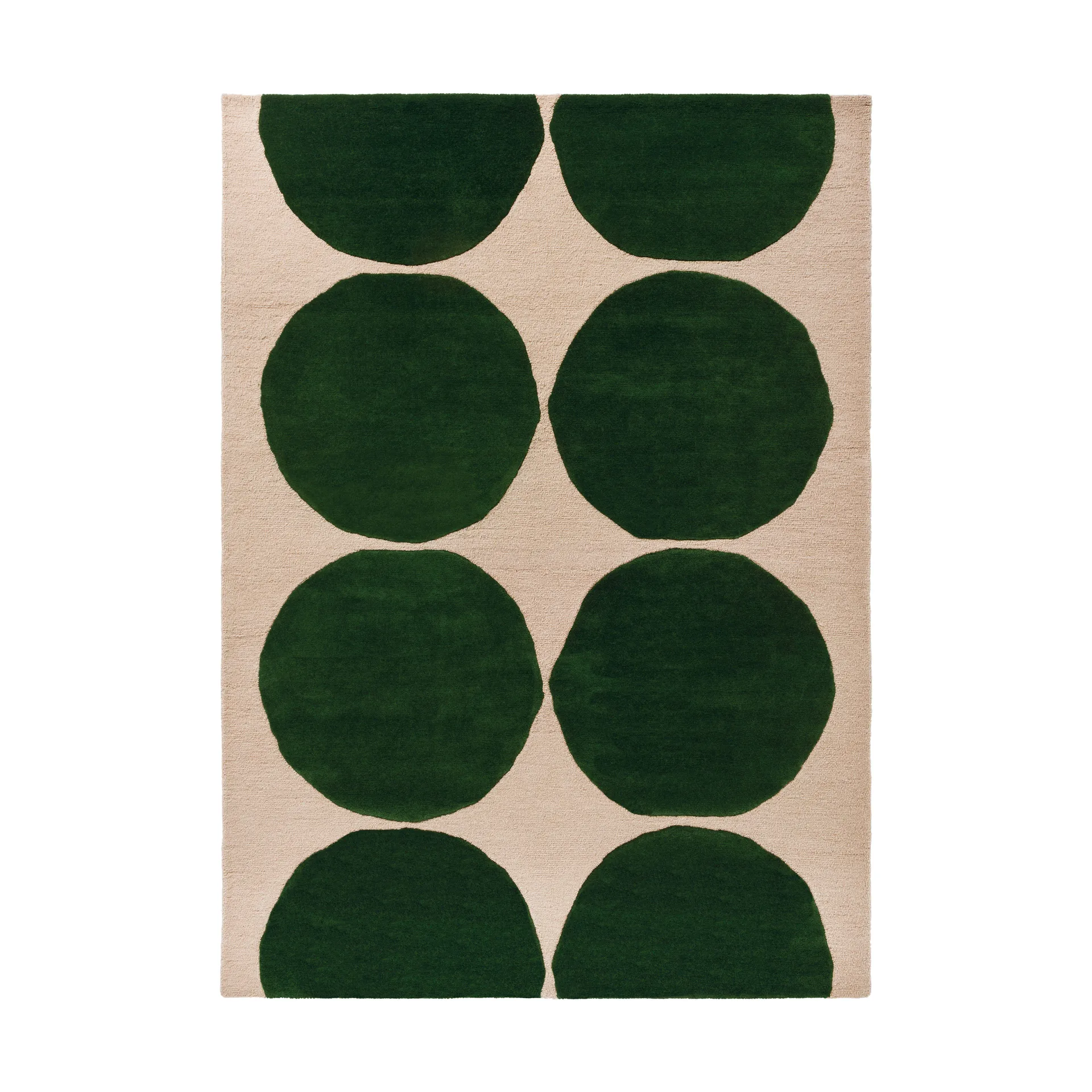 Isot Kivet wool rug, Green, 140x200 cm Marimekko
