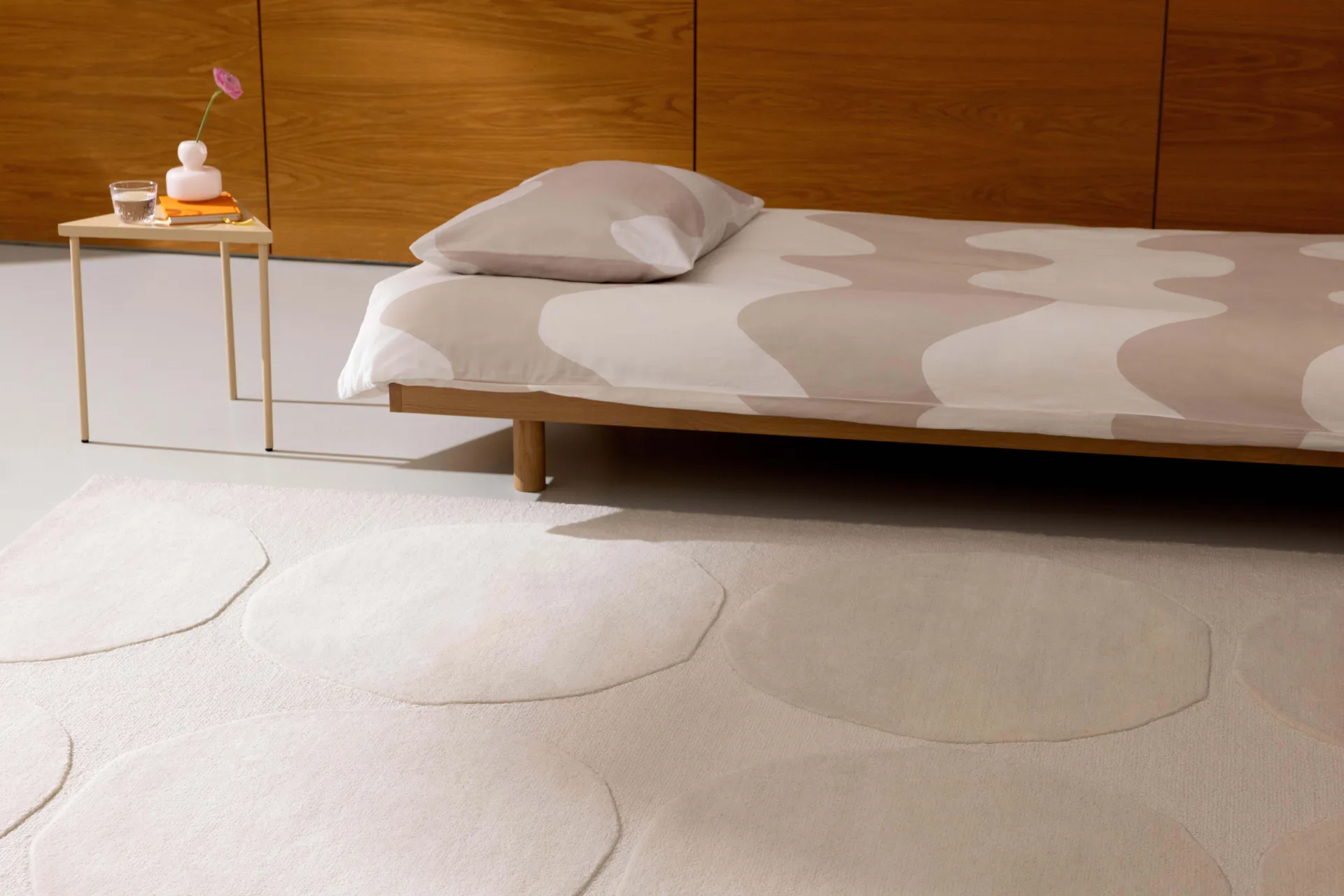 Isot Kivet wool rug, Natural white, 250x350 cm Marimekko