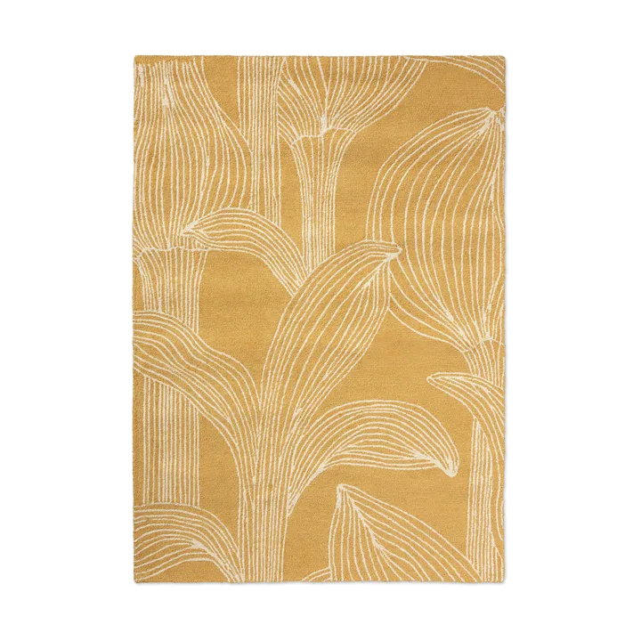 Kukat puhkeavat matte outdoor - Straw, 200x280 cm - Marimekko