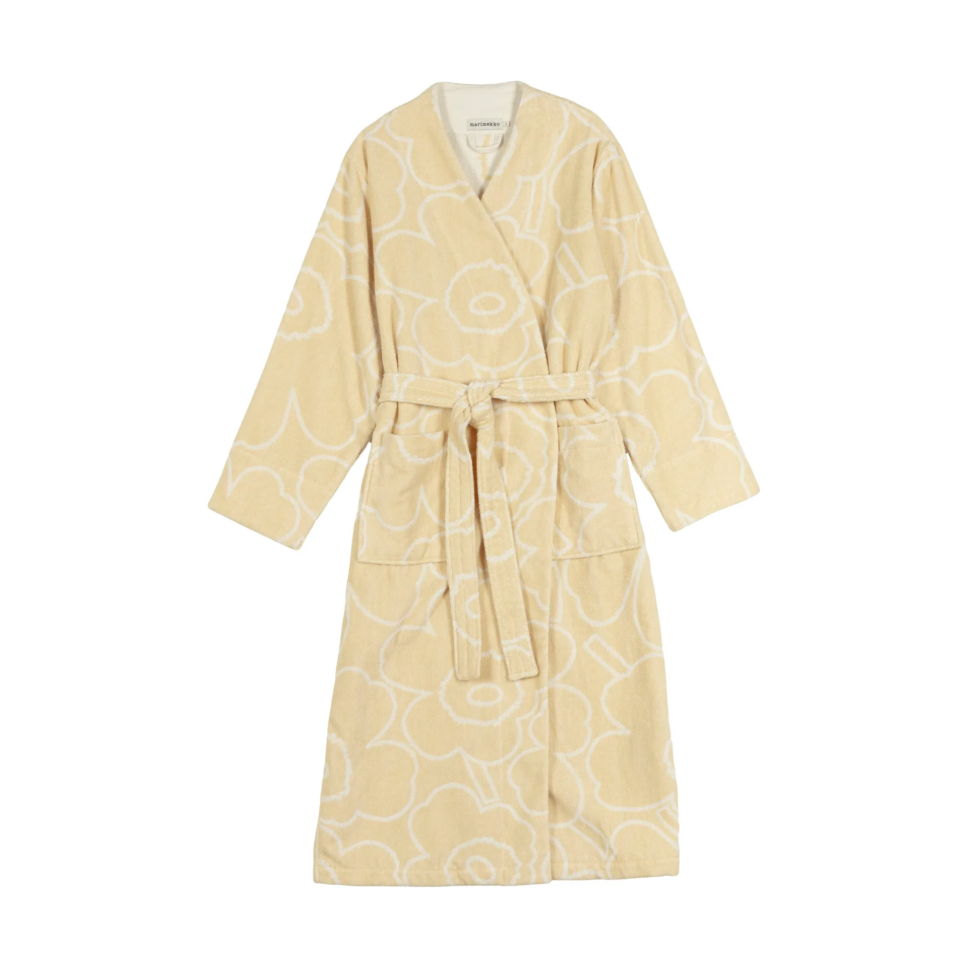 Piirto Unikko bathrobe beige, XL Marimekko