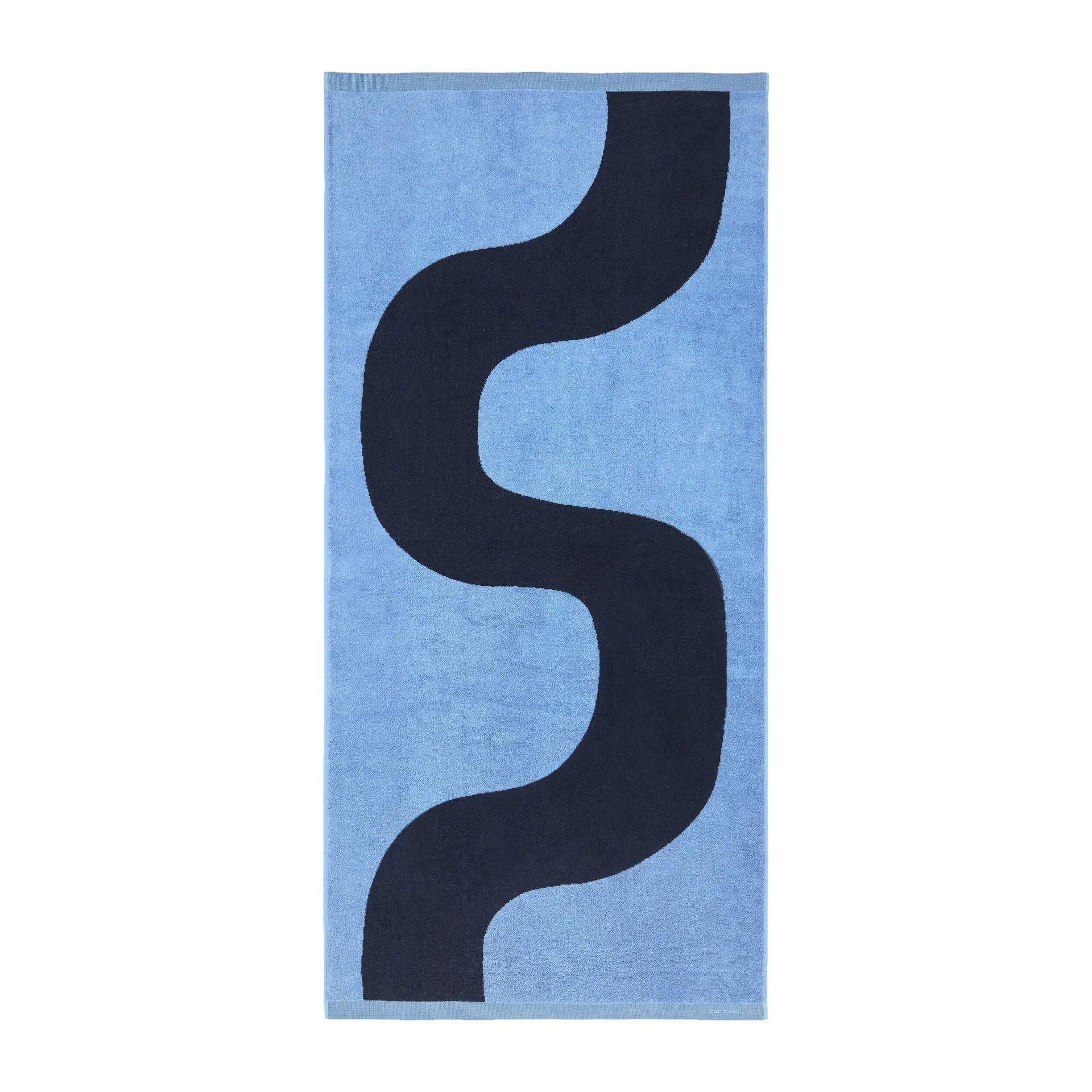 Seireeni bath towel 70x150 cm, Dark blue-blue Marimekko