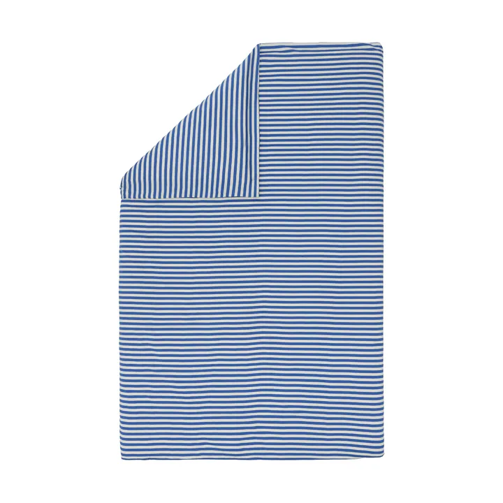 Tasaraita duvet cover 150x210 cm - Off white-blue - Marimekko