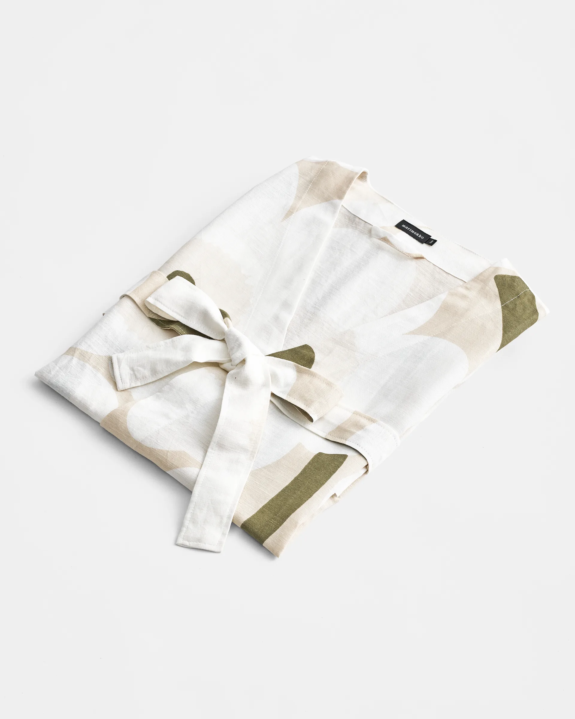 Unikko bathrobe, Beige-white-green, S/M Marimekko
