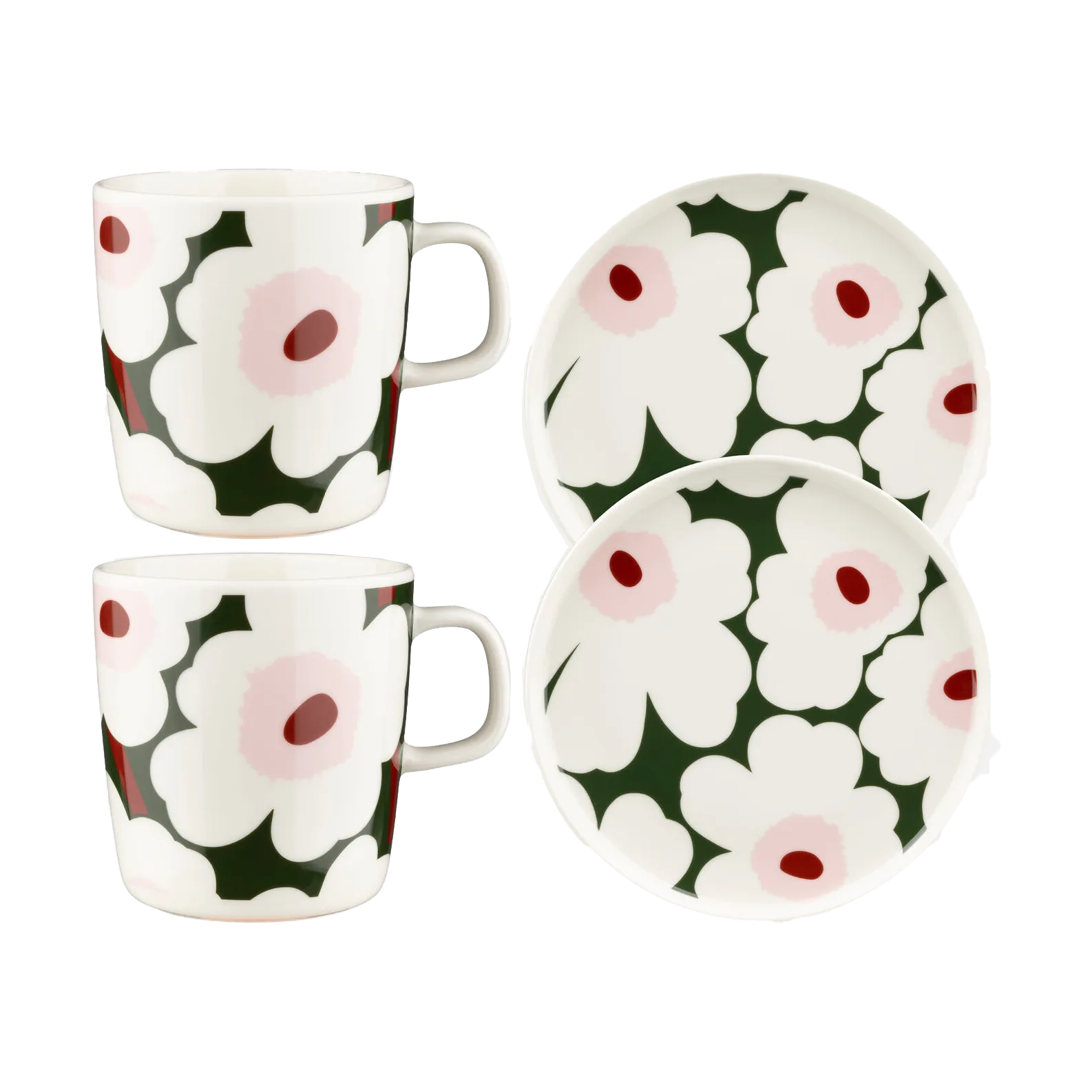 Unikko breakfast set, Green Marimekko