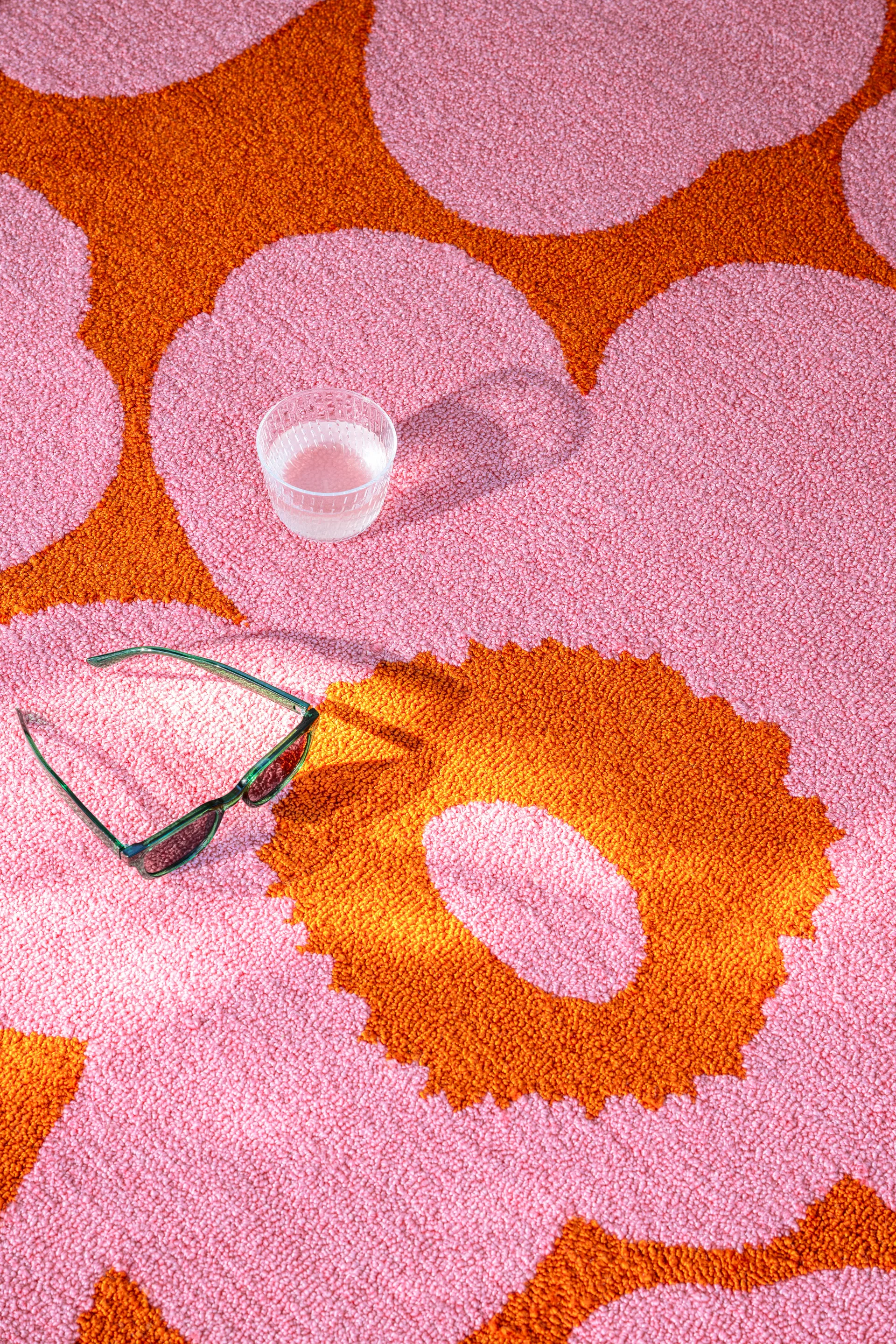 Unikko outdoor rug, Pink-orange, 140x200 cm Marimekko