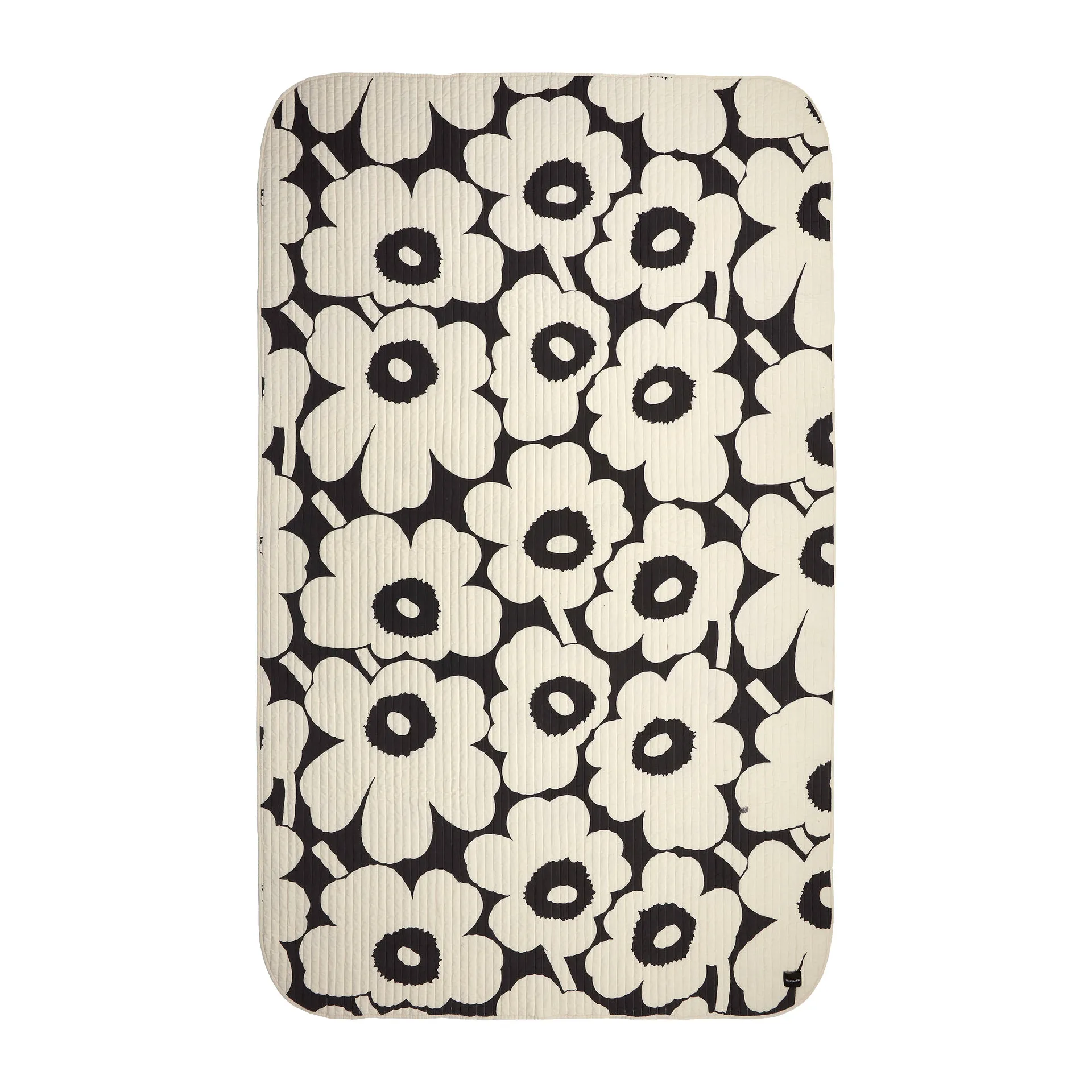 Unikko sheet 160x260 cm, charcoal, off white Marimekko