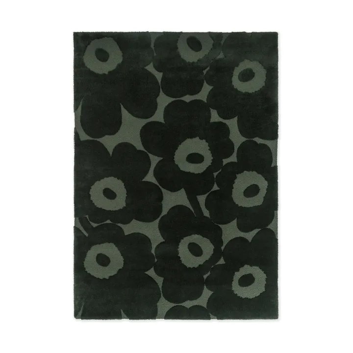 Unikko wool rug - Dark green, 200x300 cm - Marimekko