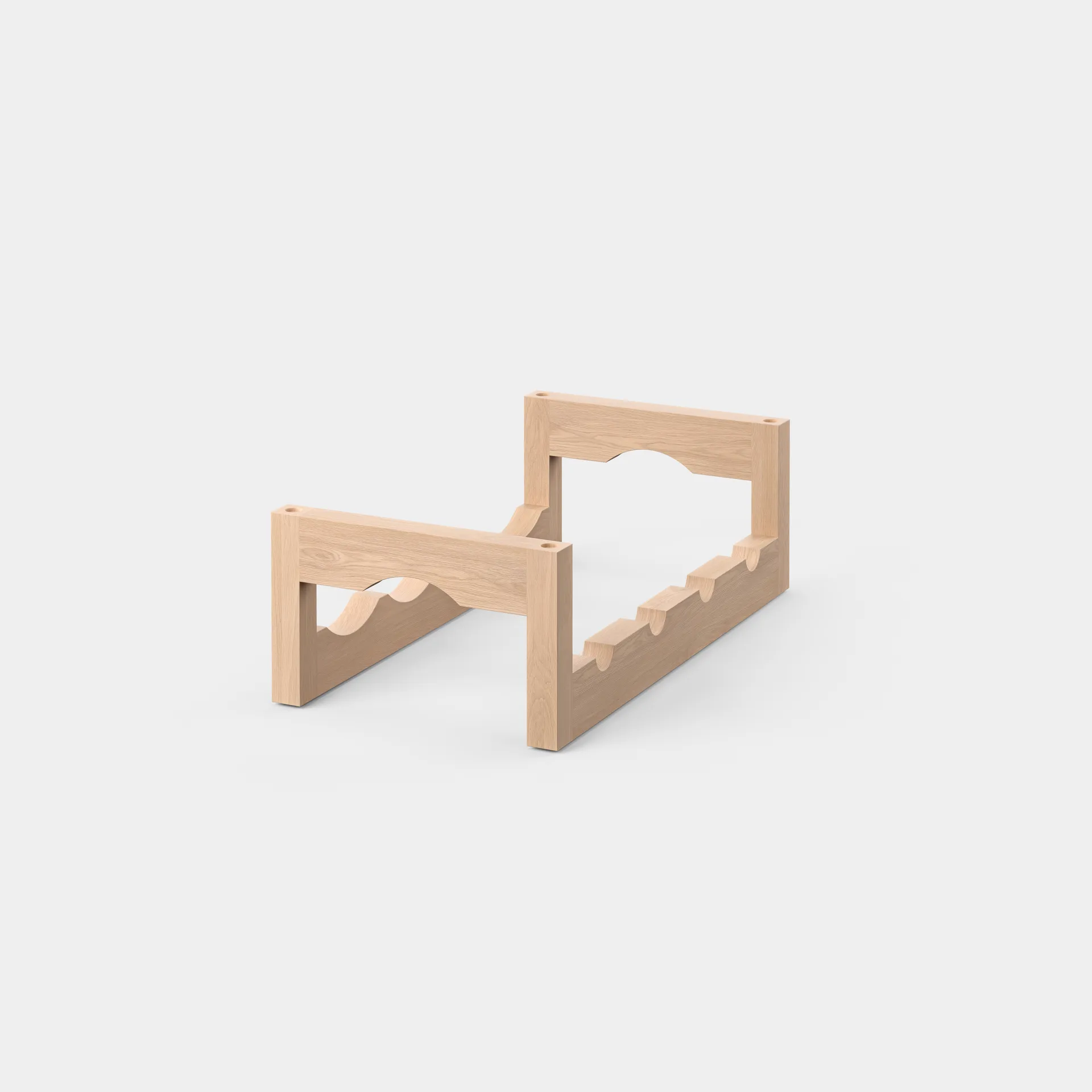 Silo stapelbart wine rack, Oiled ash Massproductions