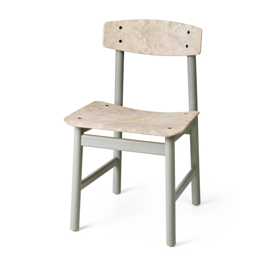 Conscious BM3162 chair, Grey beech-wood waste grey Mater