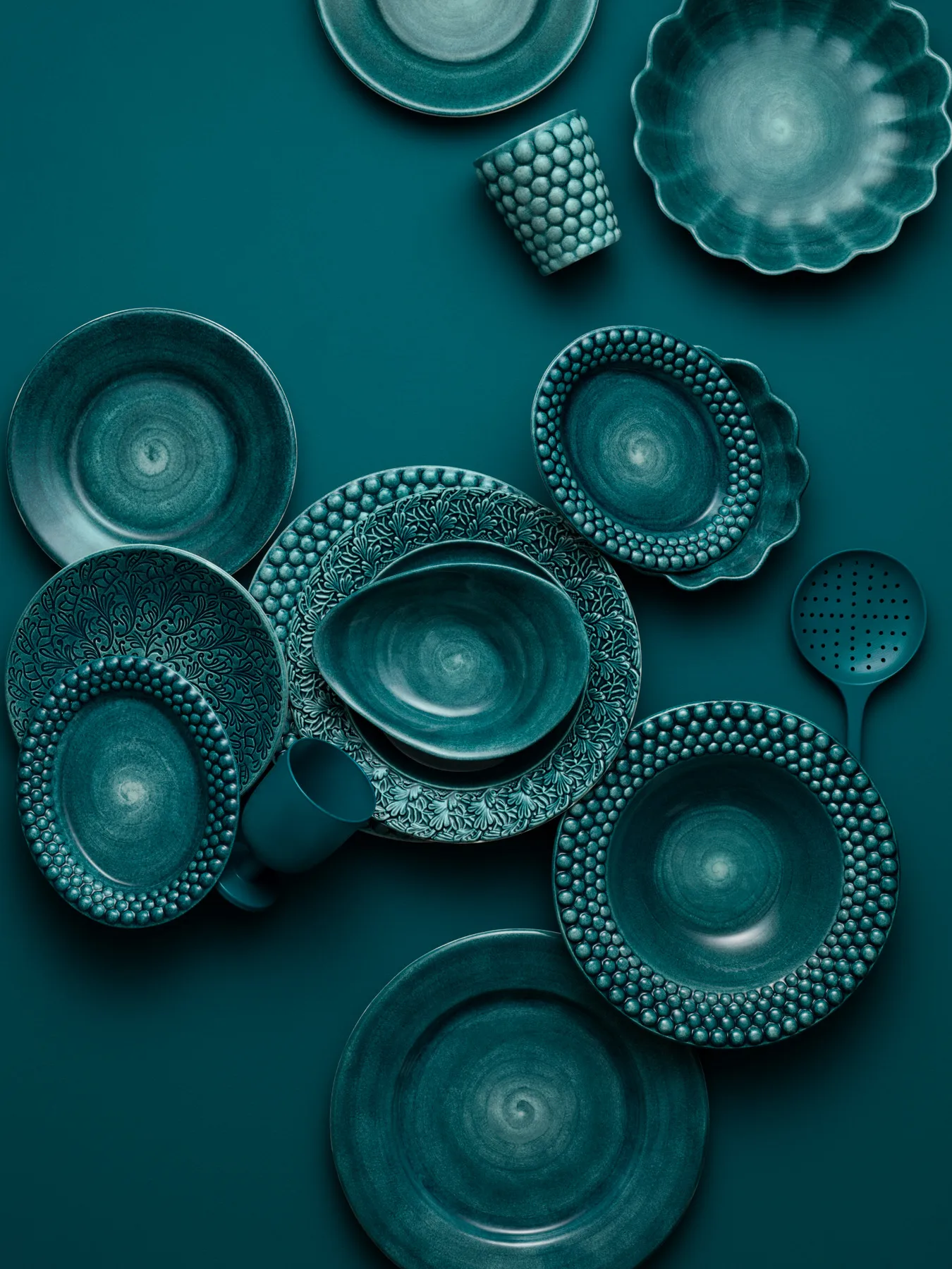 Bubbles soup plate 25 cm, Ocean Mateus