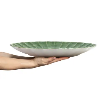 Oyster fat round 42 cm - Forest green - Mateus