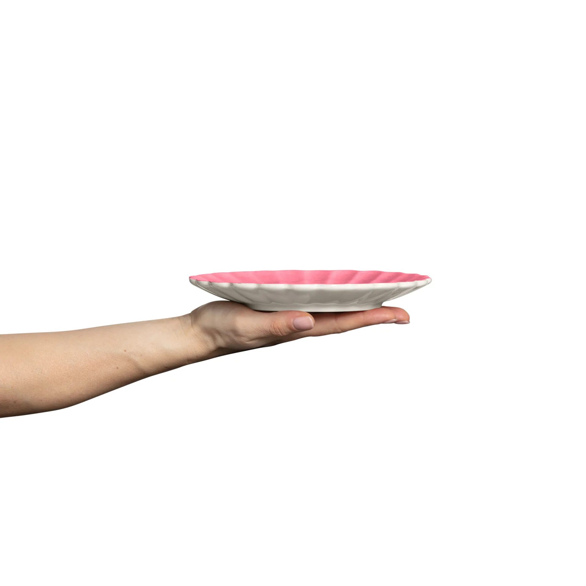 Oyster plate 20 cm, Pink Mateus