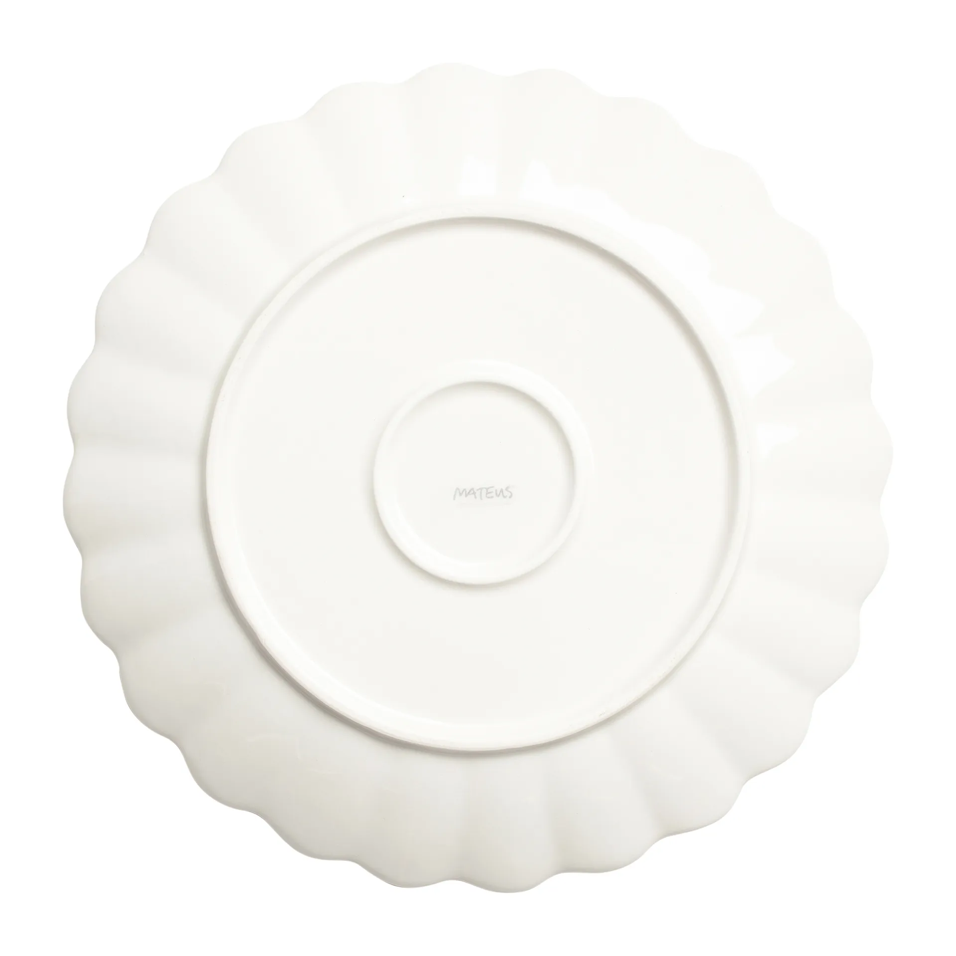 Oyster plate 28 cm, Red Mateus