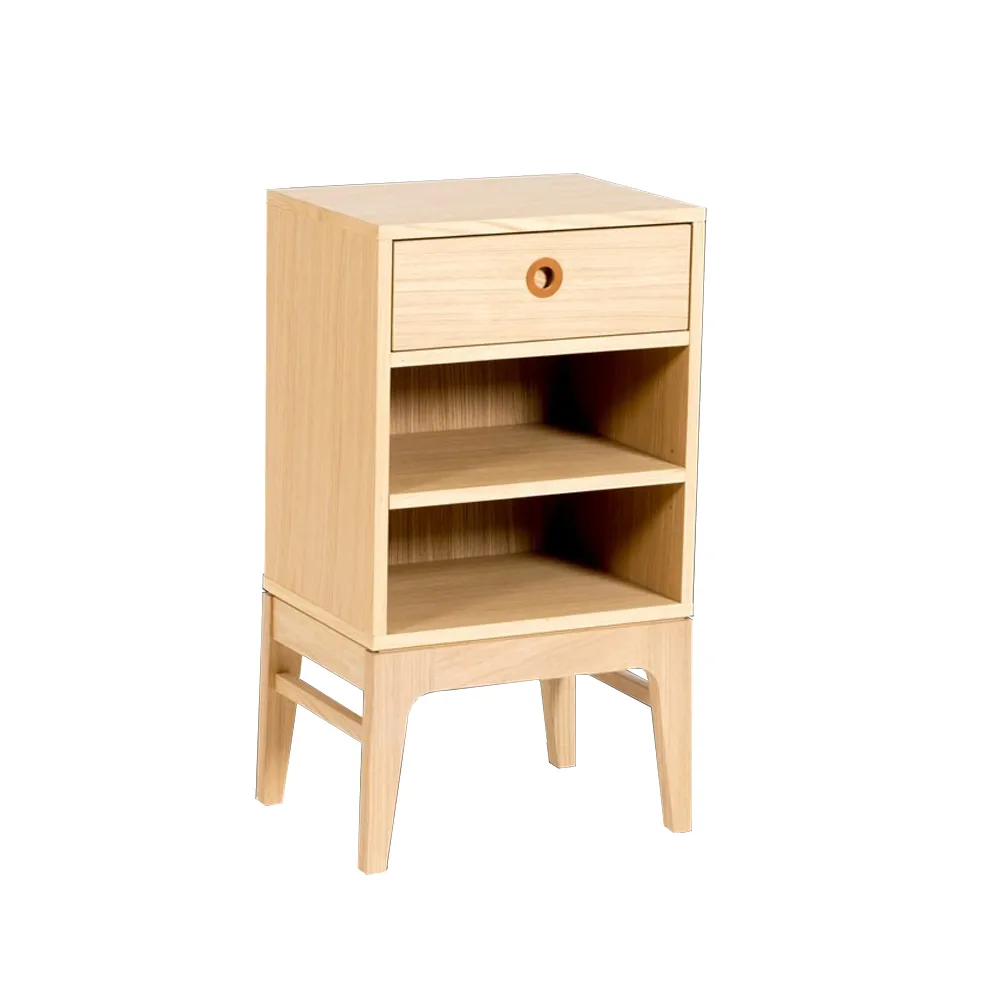 Höllviken bedside table, oak white pigment, 1 box Mavis