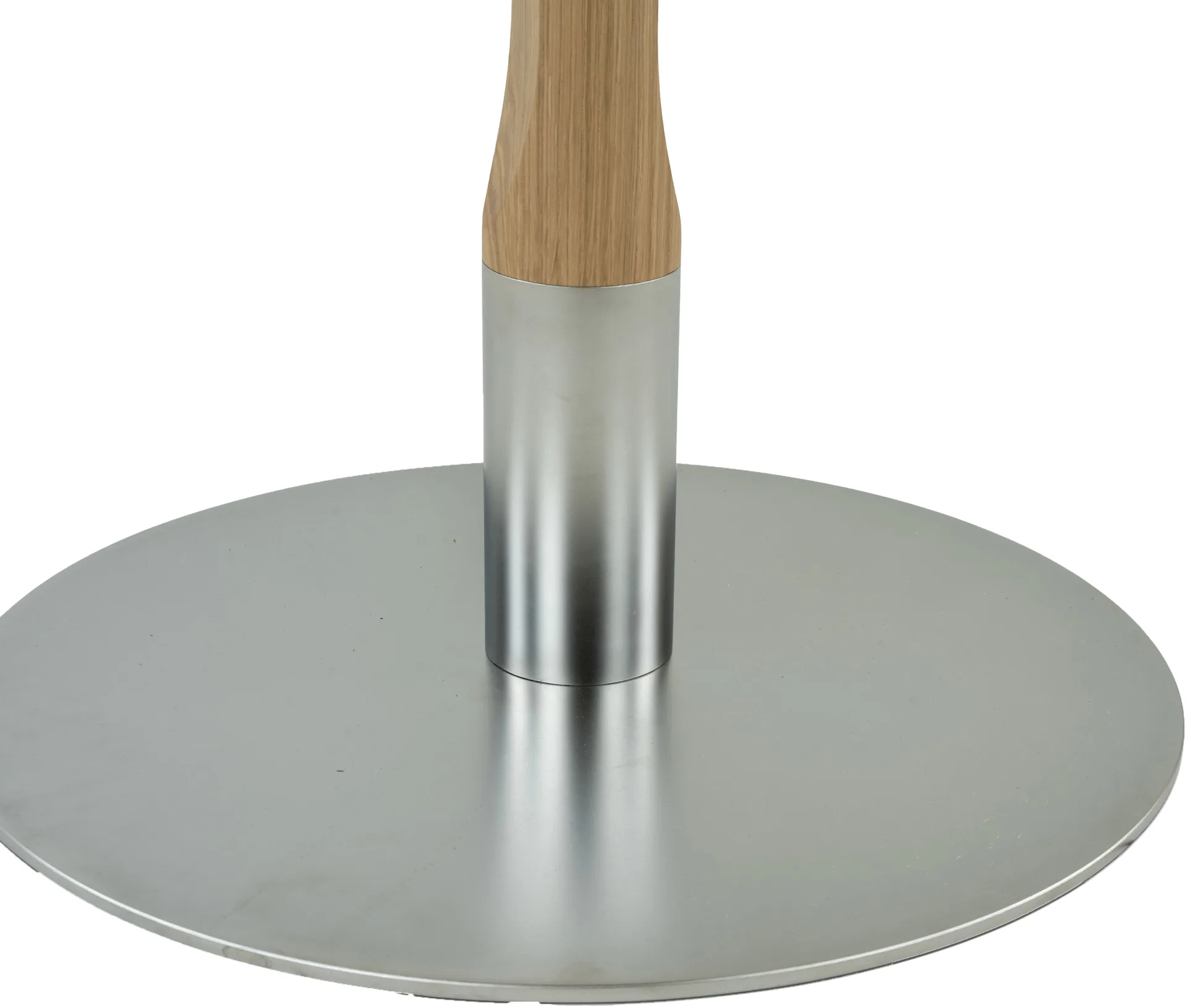 Red coffee table 70x70 cm, White pigmented matte lacquered oak Mavis