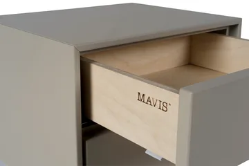 Volt bedside table wall-mounted - Beige-stainless steel - Mavis
