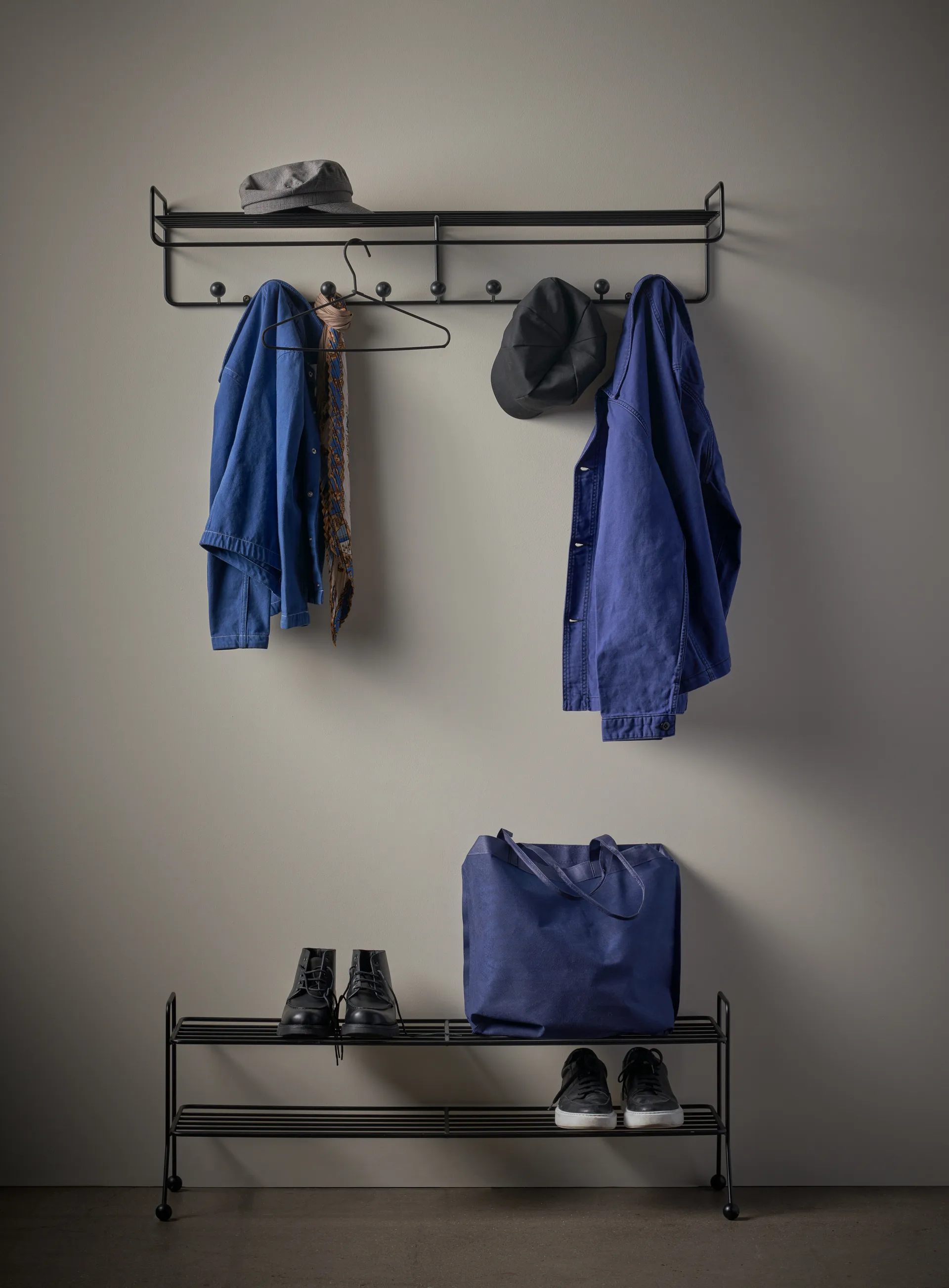 Bill Hat rack L hat rack, Black Maze