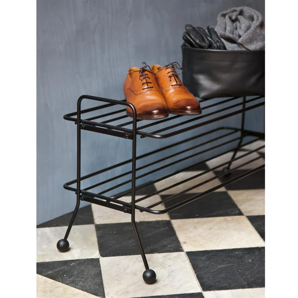 Bill shoe shelf, black Maze