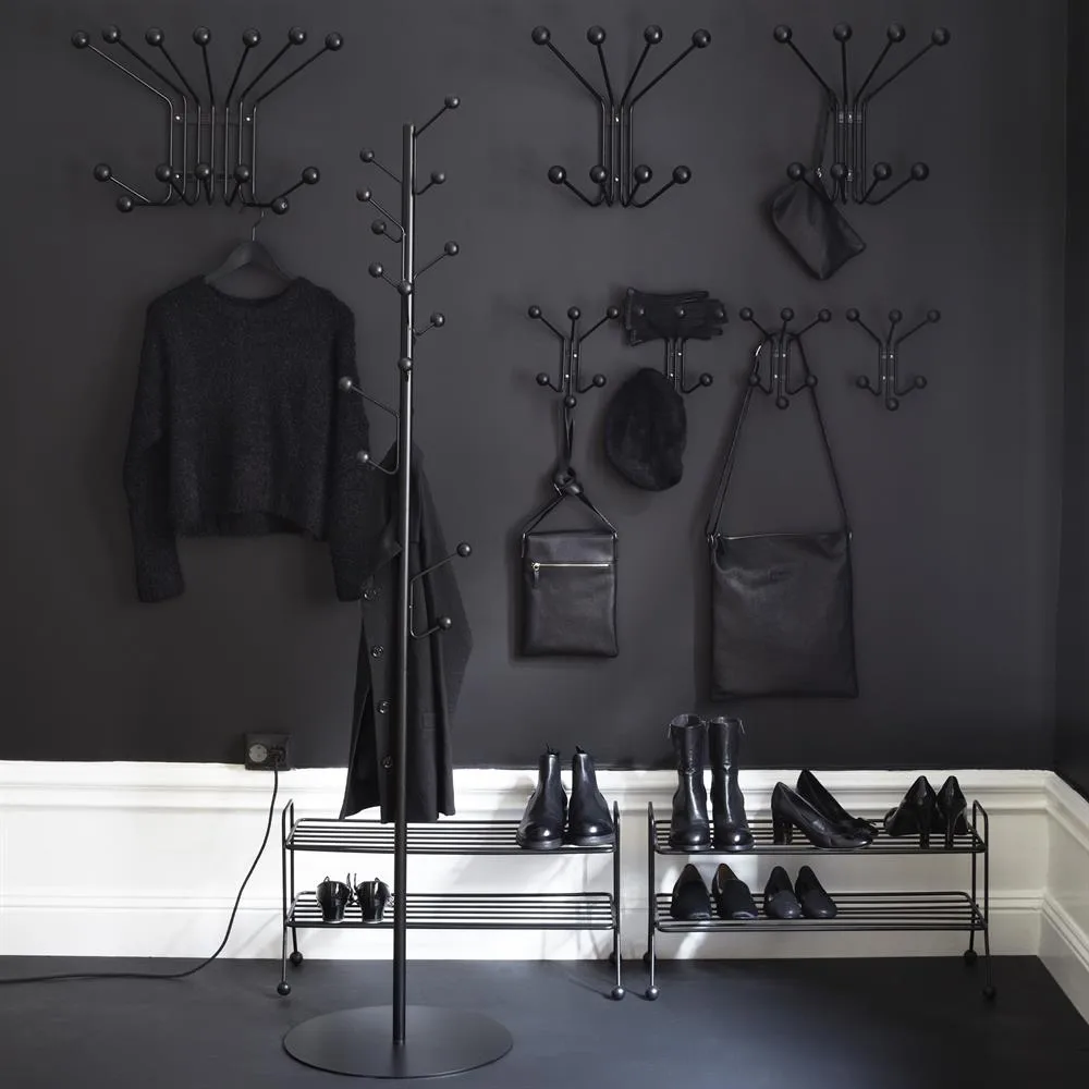 Bill shoe shelf, black Maze