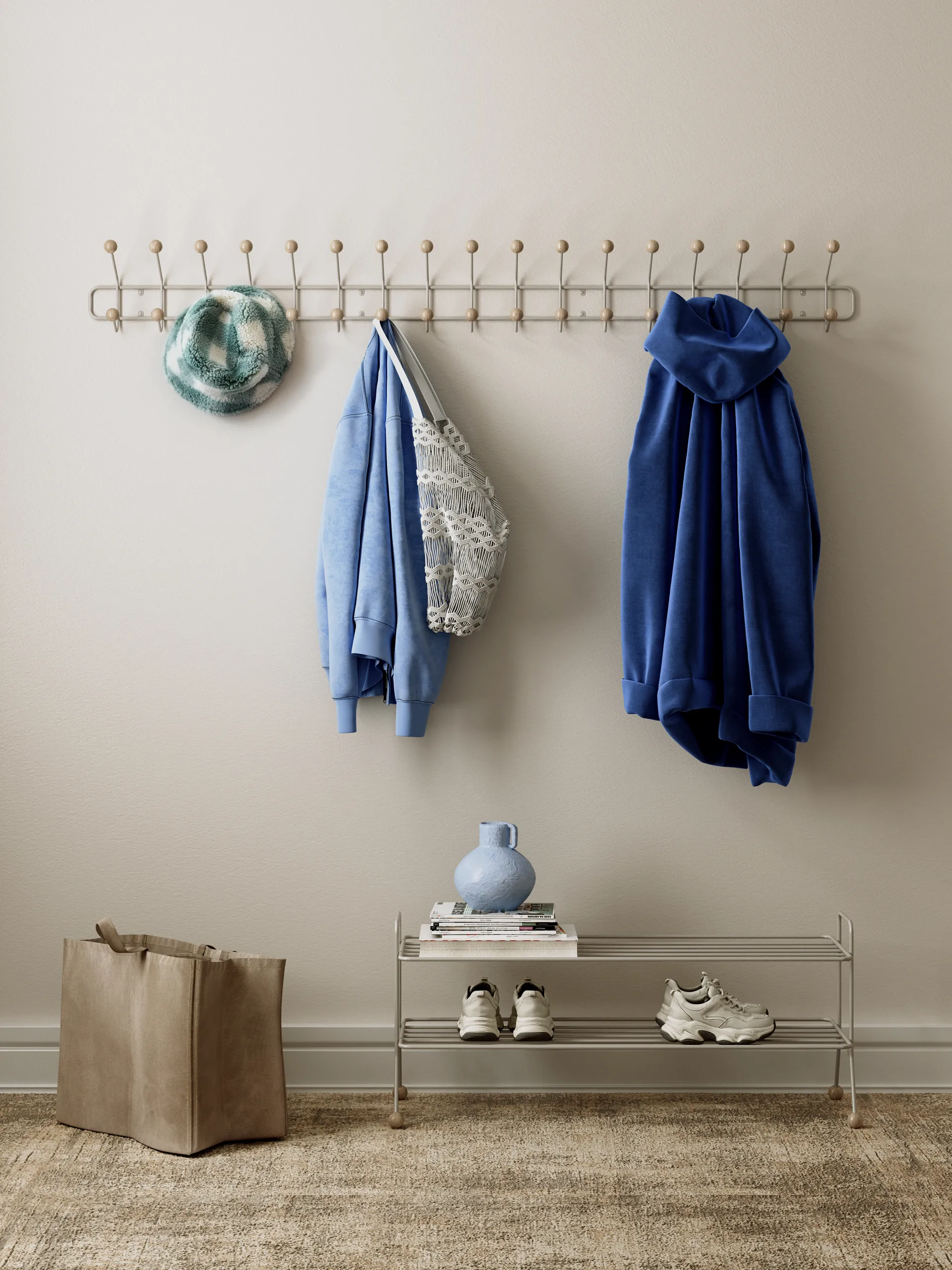 Bill Shoe Shelf L Shoe shelf, Greige Maze