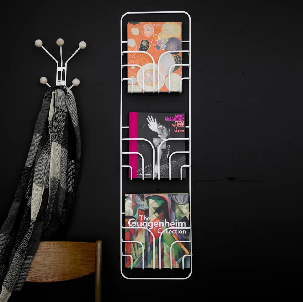 Now magazine holder, white Maze