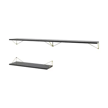 Pythagoras Bundle A shelving system black-brass - Maze