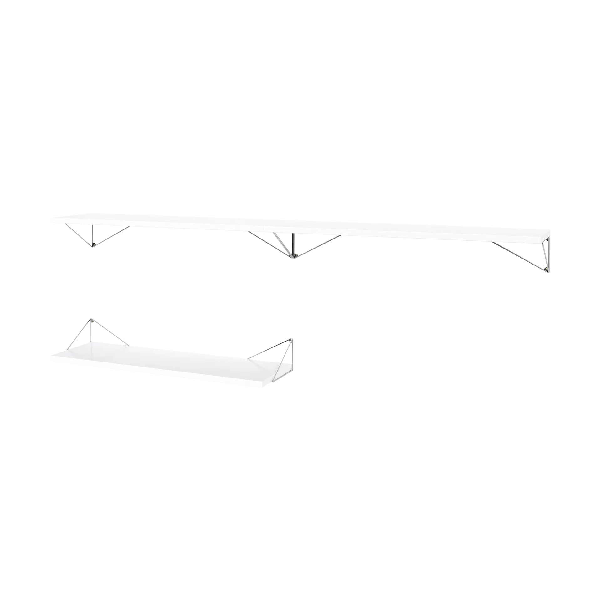 Pythagoras Bundle A shelving system white-chrome,  Maze