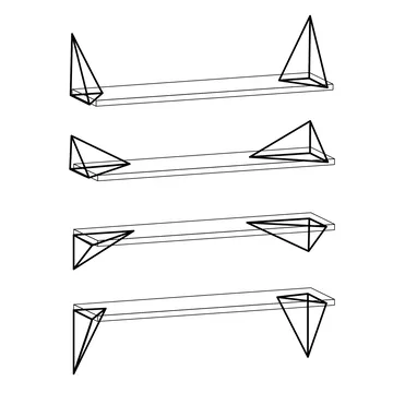 Pythagoras shelf - white - Maze