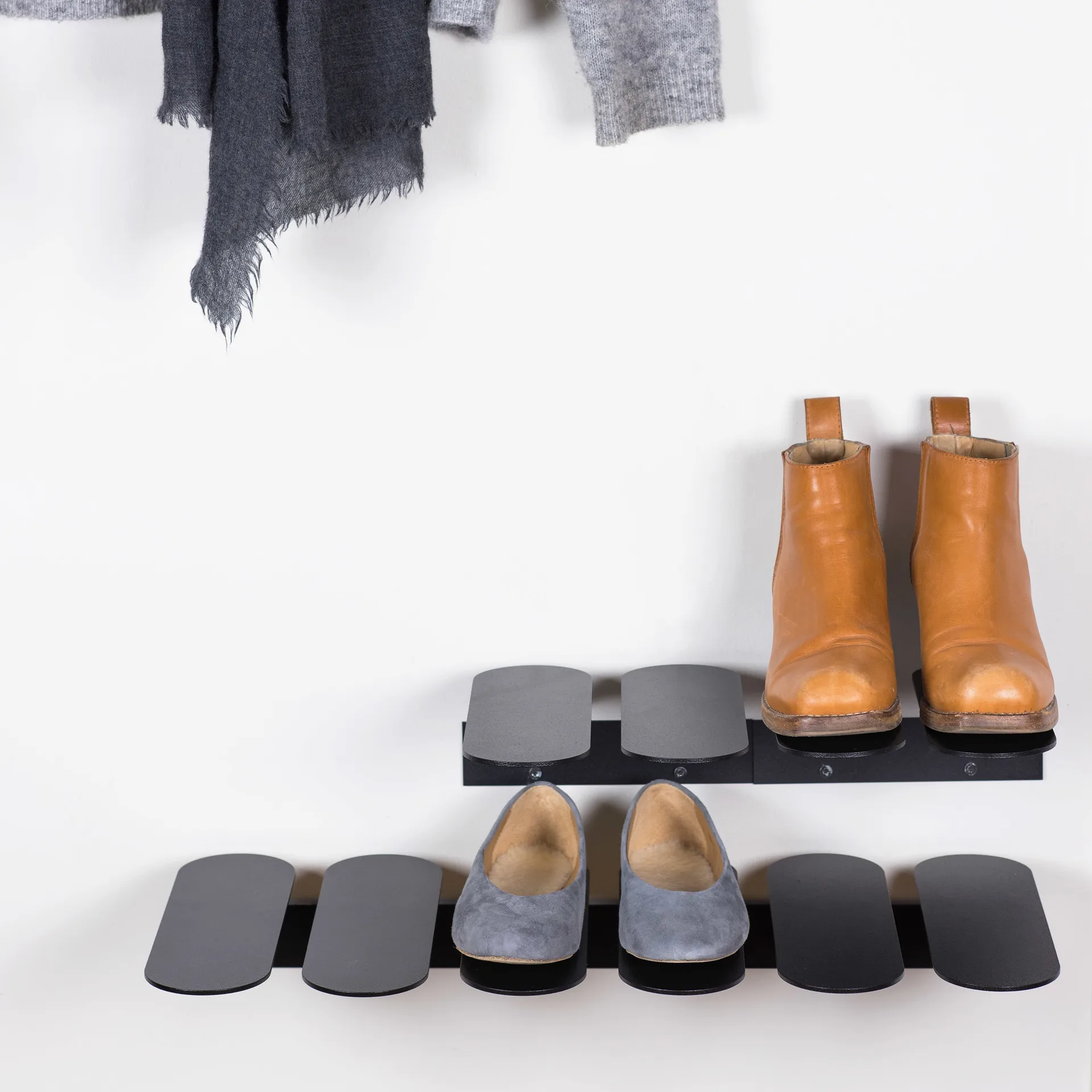 Step S shoe shelf, black Maze