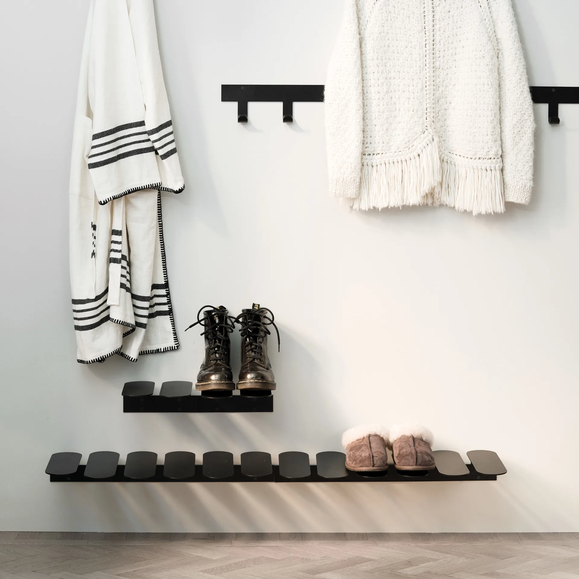 Step S shoe shelf, black Maze