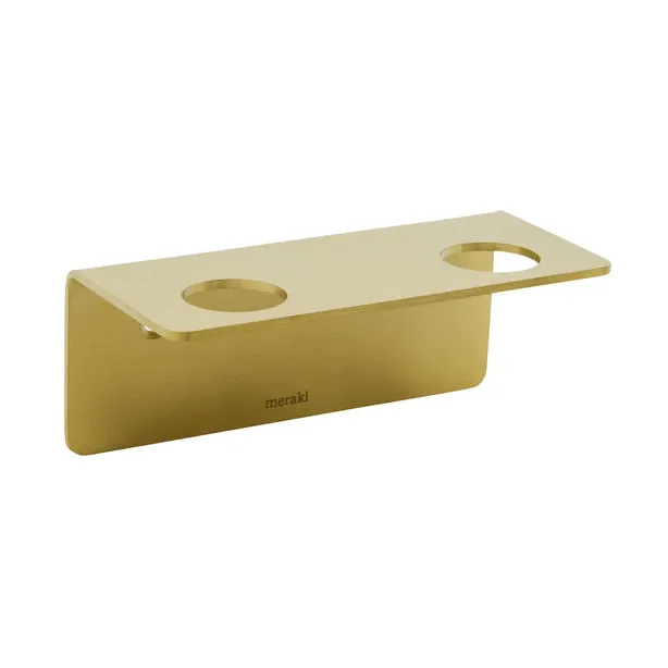 Meraki garment steamer, Brushed brass finish, for 2 bottles Meraki