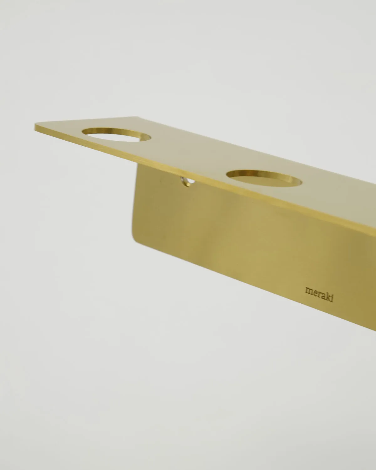 Meraki garment steamer, Brushed brass finish, for 3 bottles Meraki