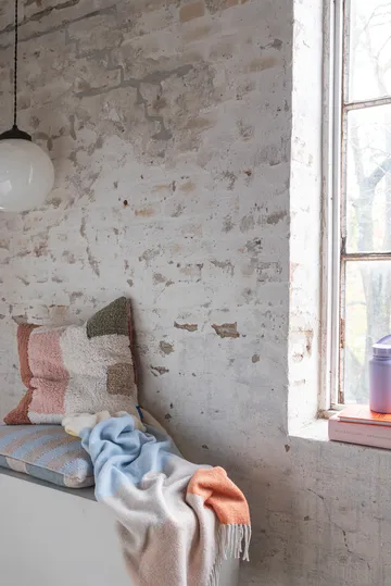 Brick throw 125x190 cm - Light yellow - Mette Ditmer