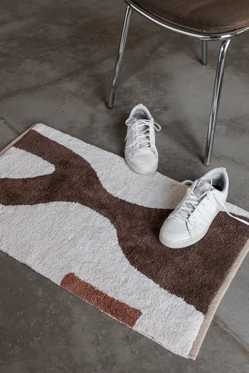 Figura mat rug - Brown, 50x80 cm - Mette Ditmer