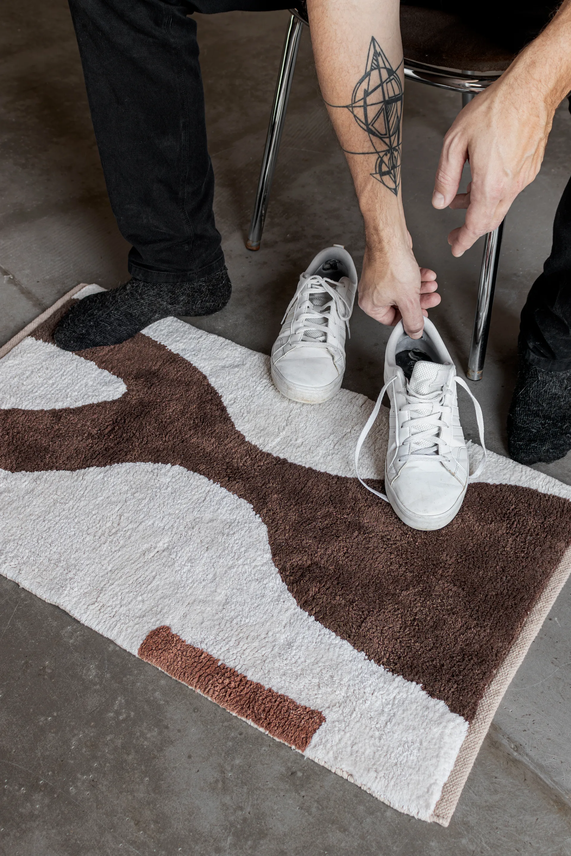 Figura mat rug, Brown, 50x80 cm Mette Ditmer