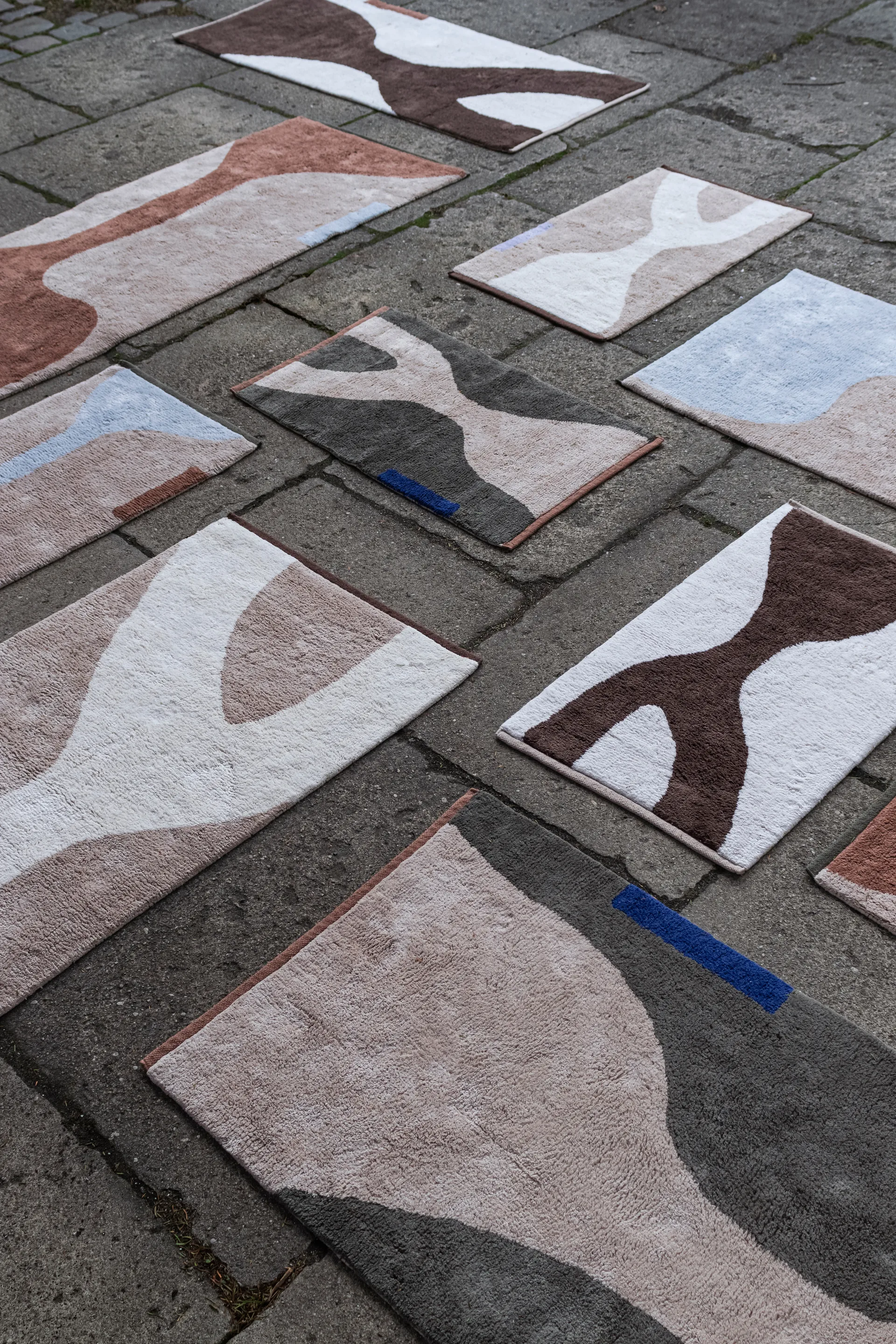 Figura mat rug, Dark olive, 70x150 cm Mette Ditmer