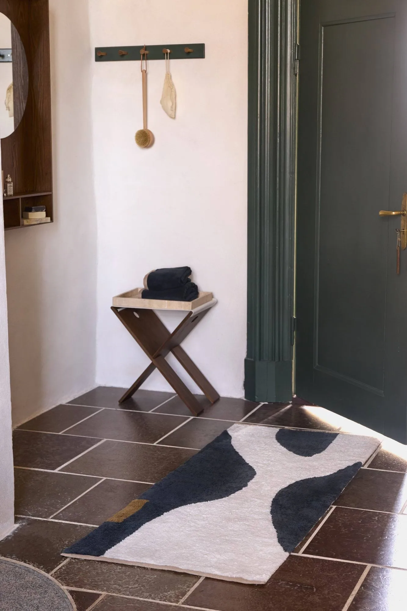 Figura mat rug, Grey-Beige, 70x150 cm Mette Ditmer