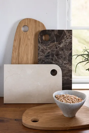 Marble serving tray medium 20x30 cm - Sand - Mette Ditmer
