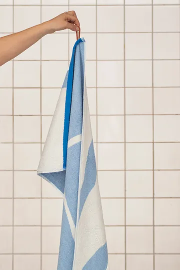 Nova Arte towel 50x90 cm 2-pack - Light blue-off-white - Mette Ditmer