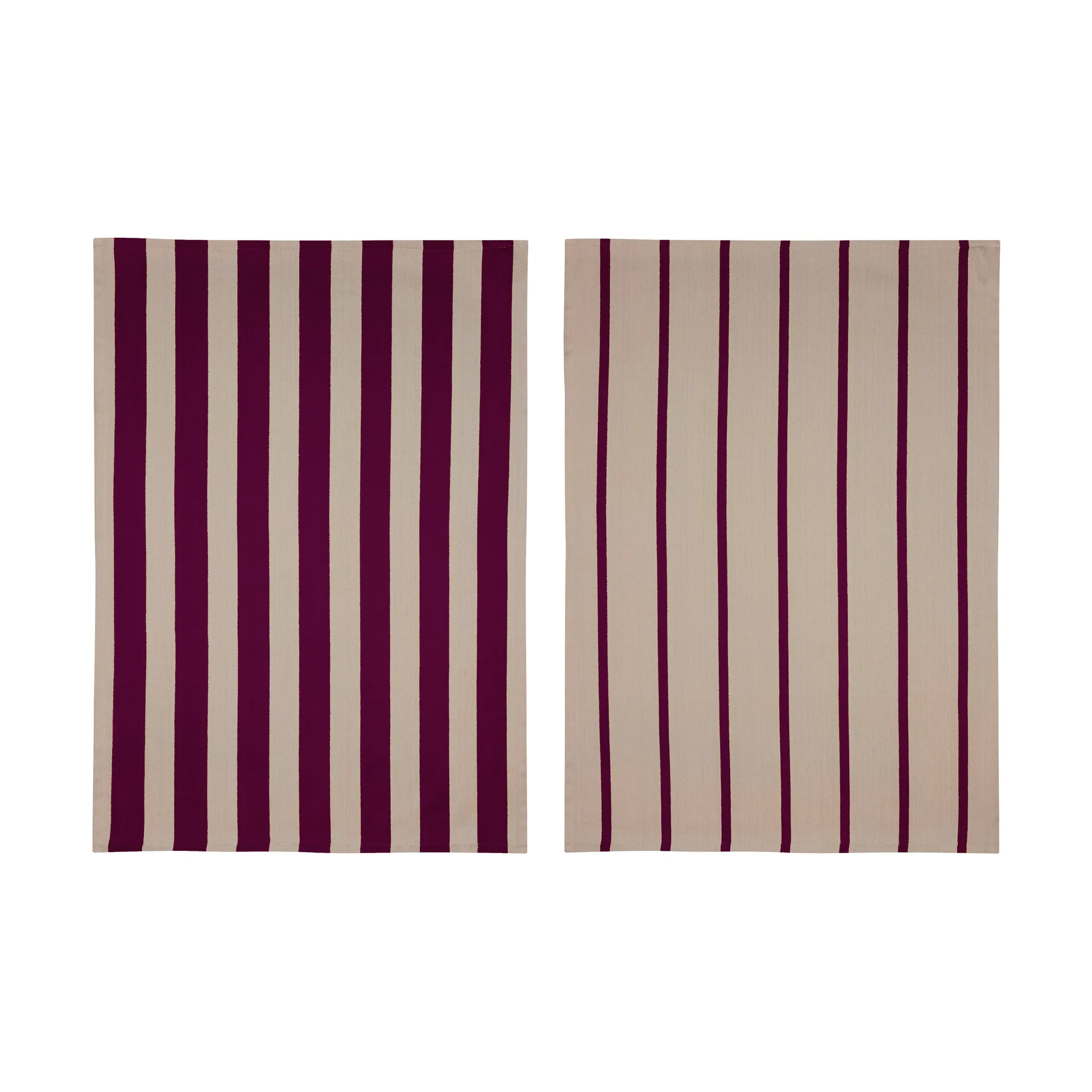 Stripes kitchen towel 50x70 cm 2-pack, Red-Beige (red-beige), 50x70 cm Mette Ditmer